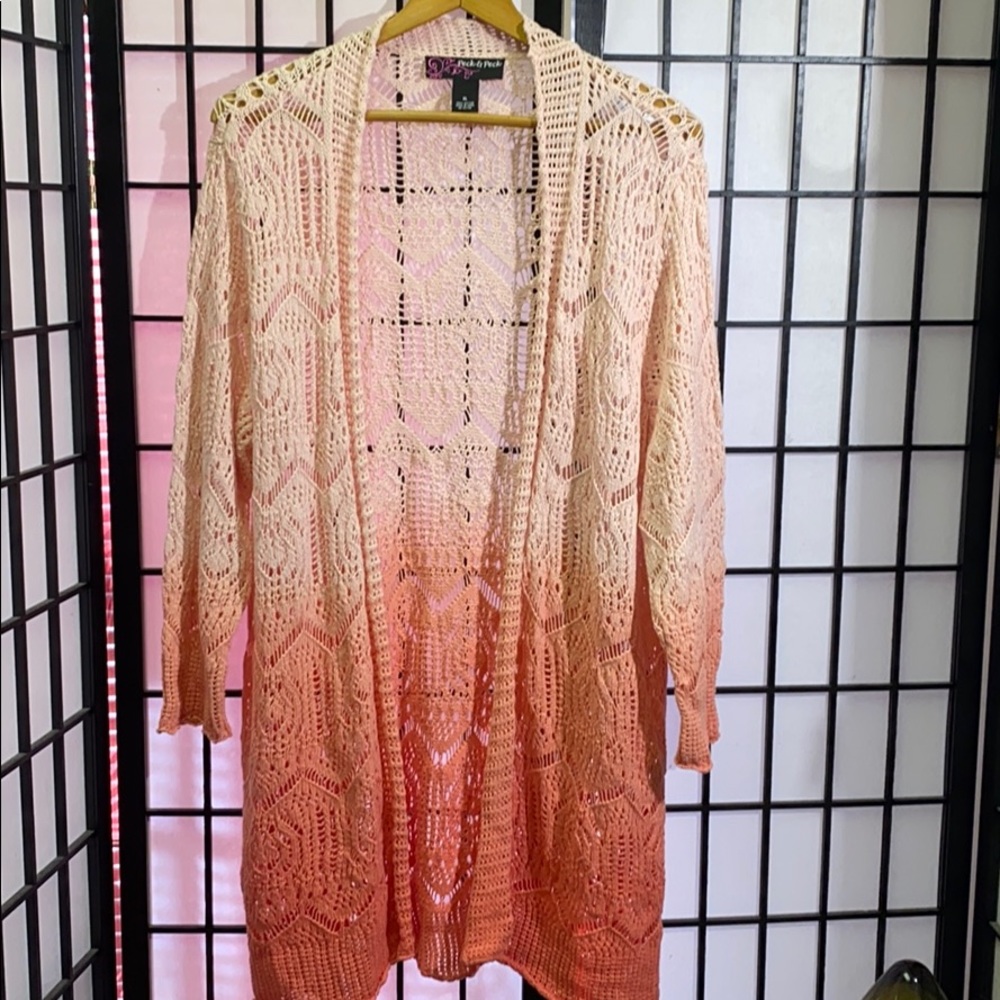 Peck & Peck Long Open Front Size Xl - image 1